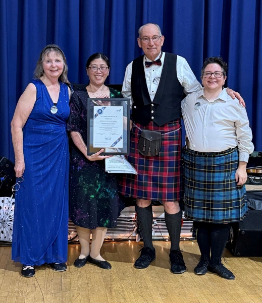 Yvonne Yang Receives RSCDS Award at Argyle Weekend 2025